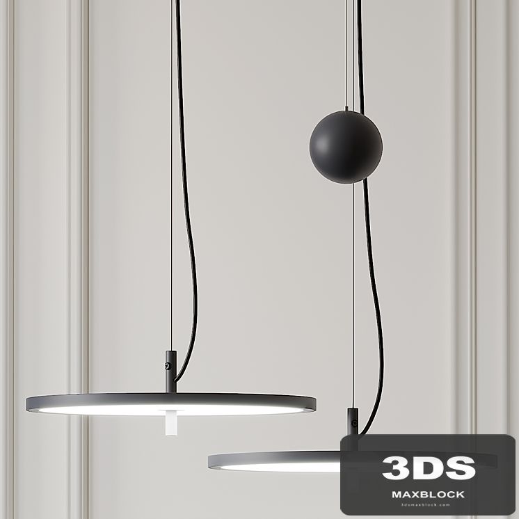 Blancowhite Pendant By Santa & Cole