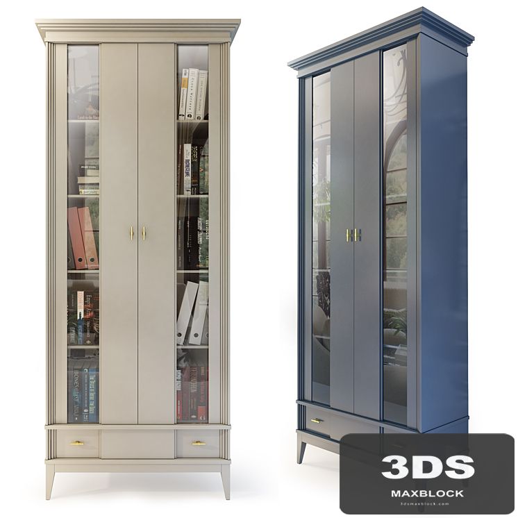 Bookcase two-door Manhattan. Bookcase