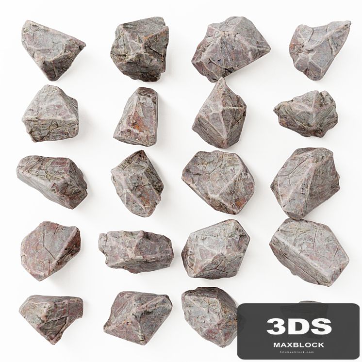 Rock splinter river stone