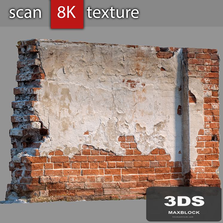 Brick wall with destruction 61
