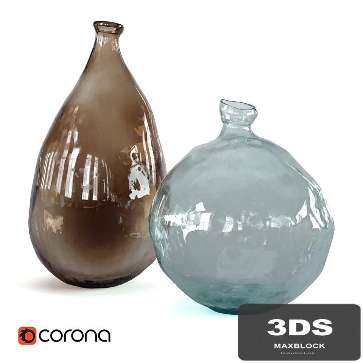 Zara home glass vases