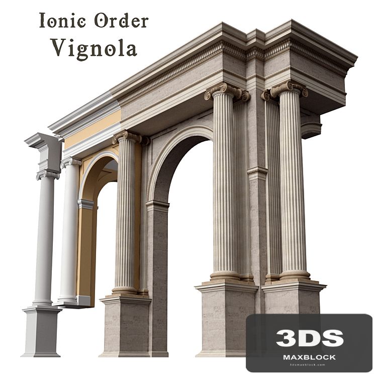 Ionic Order Vignola Column