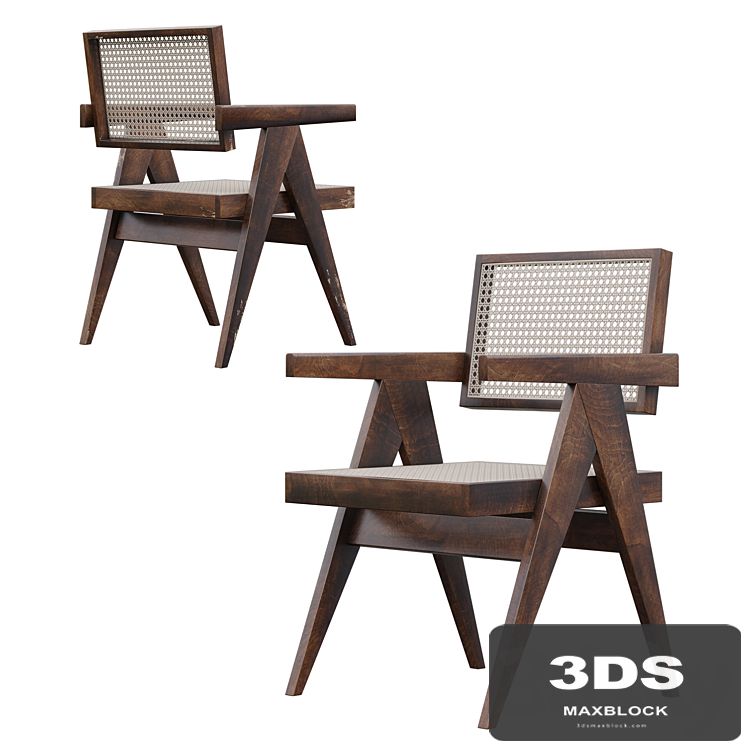 Pierre Jeanneret Floating Back Armchair