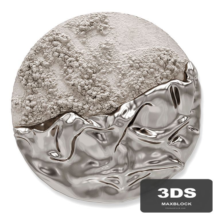 Paola Romano Luna Evolutiva wall art metal plaster