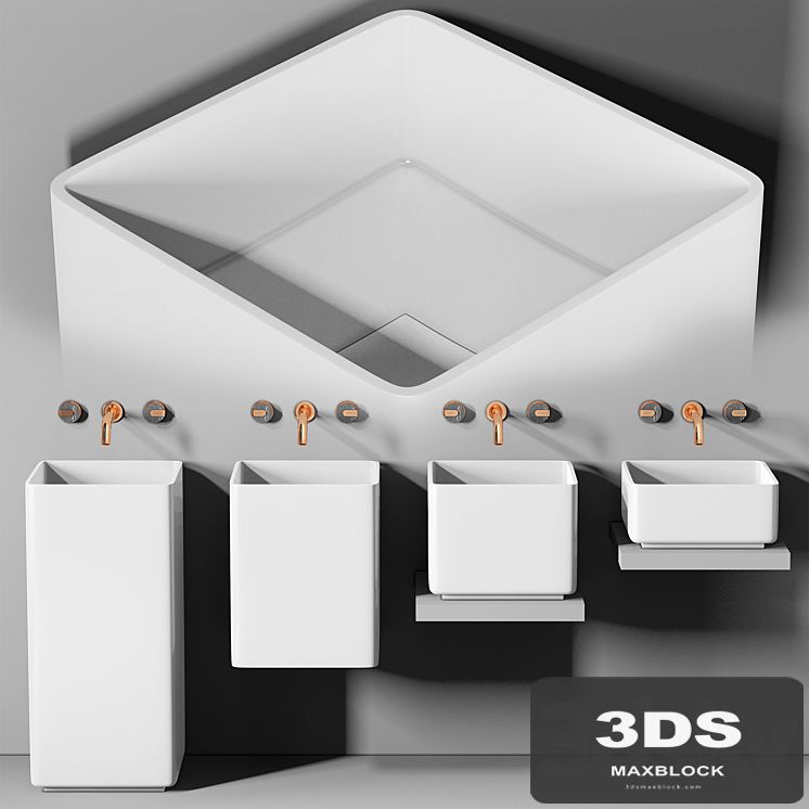 Sink Planit Triade Evolution Squared basin & Graff Mod plus faucet 2