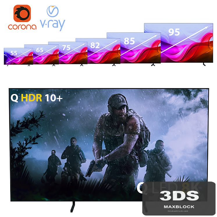 Samsung 8K Smart TV QLED QE75Q900R