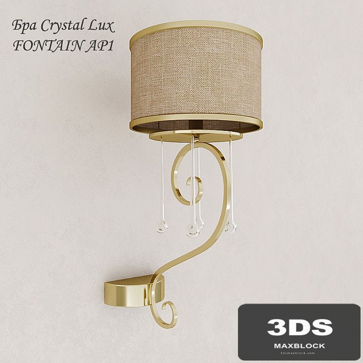 Sconce Crystal Lux FONTAIN AP1
