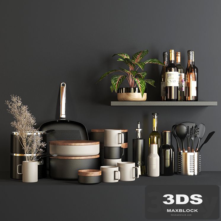 set1133- kitchen black4