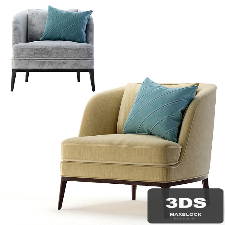 Crate and Barrel Seychelles Wood Trim Chair