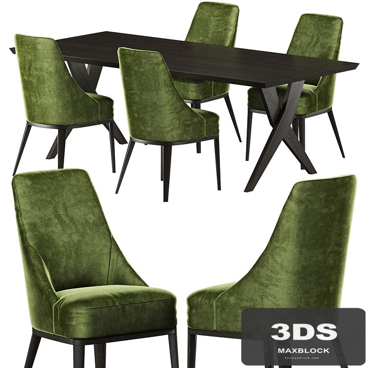 Softhouse Crossing table, Softhouse Flavia chair