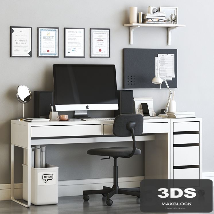 IKEA MICKE scandinavian office workplace set