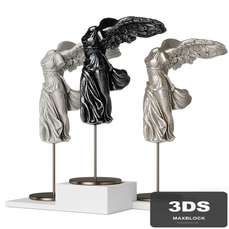 La victoire de samothrace statuette set