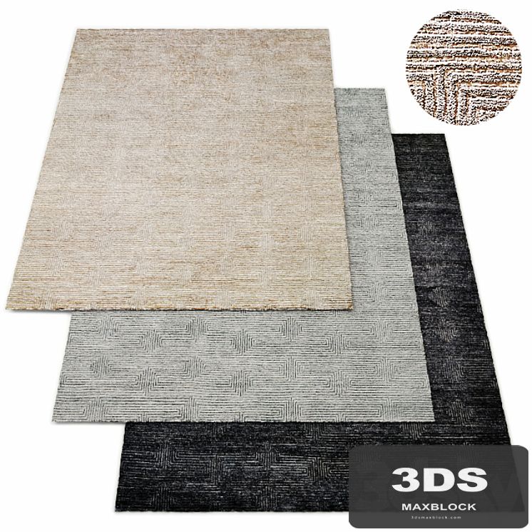 Labyrinth Hand-Knotted Rug RH Collection