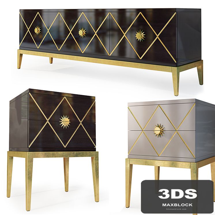 Chest / TV cabinet and bedside table Gatsby. Nightstand, tv stad by Cavio Casa