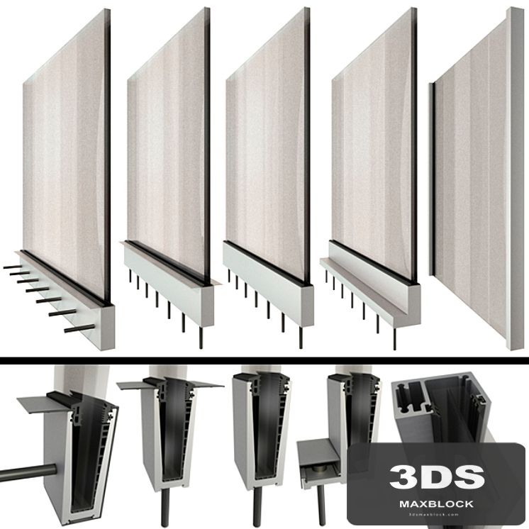 Glass railing high-tech railing / Glass railing handrails