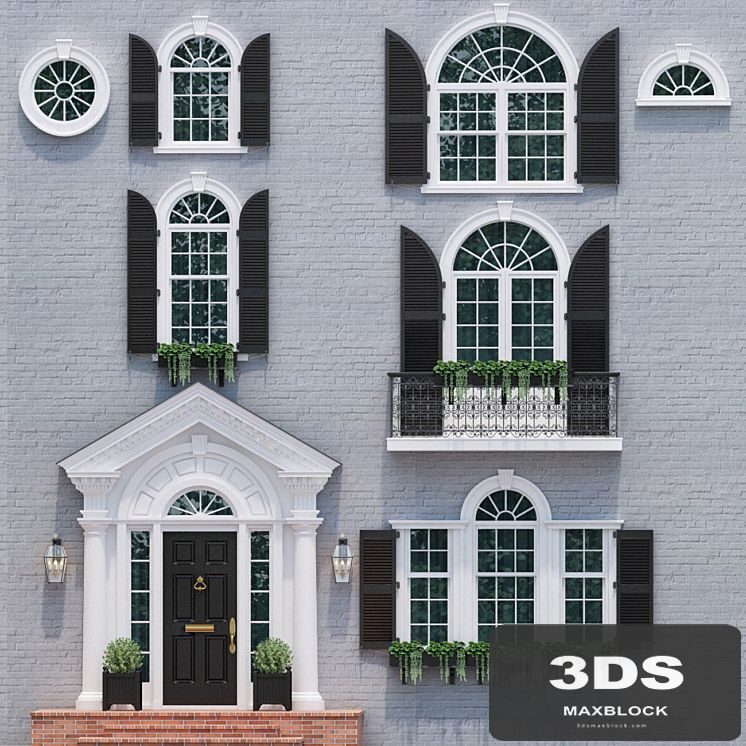 Windows and doors in the style of English classics 1