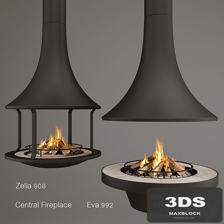 Two Fireplaces Zelia 908 and Eva 992
