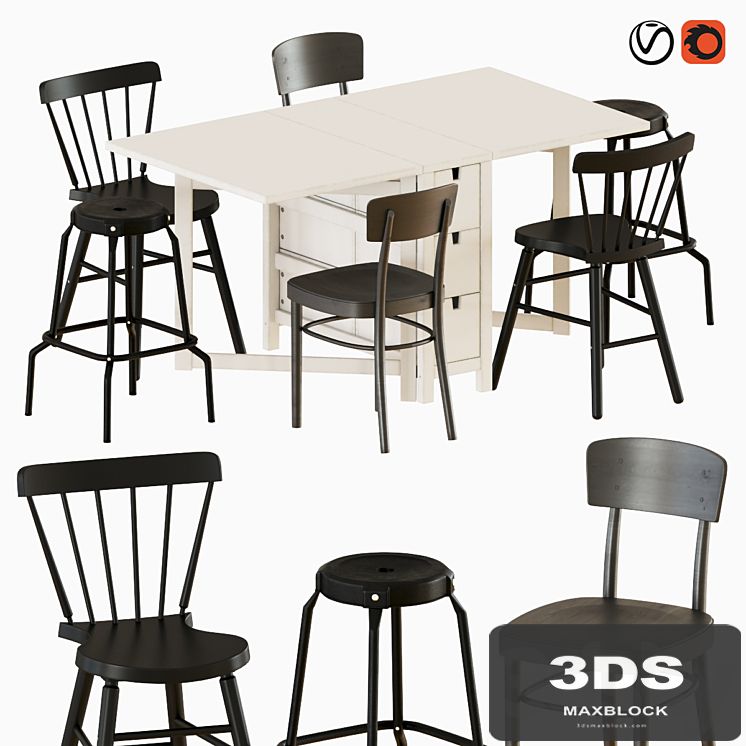 Norden Gateleg Table and Chairs