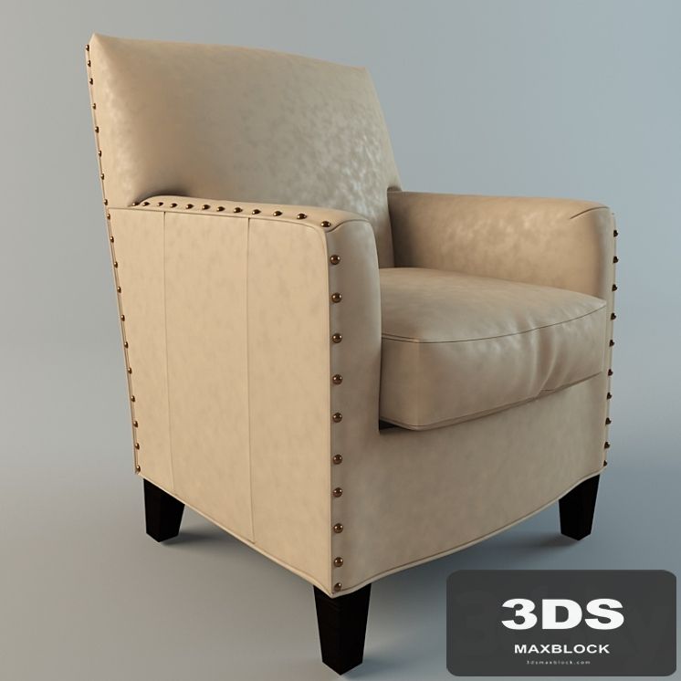 "Alabaster" leather chair