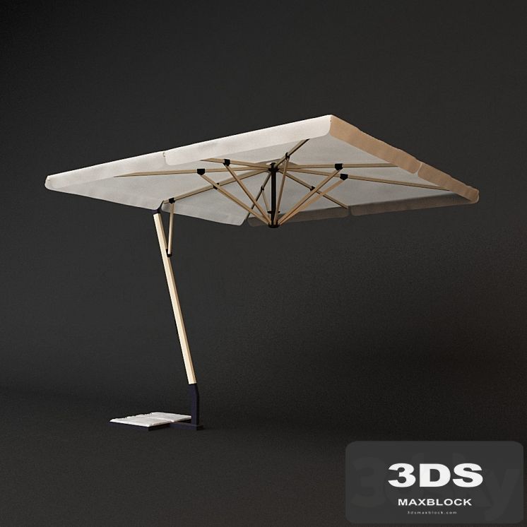 Offset patio umbrella RELAX Gibus / umbrella stand shifted RELAX Gibus