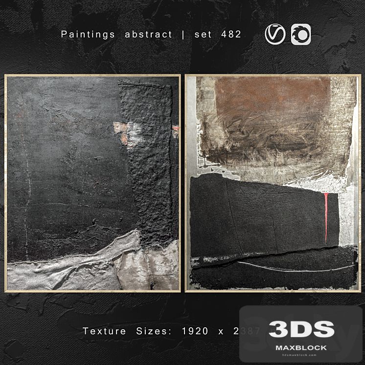 Paintings abstract | set 482