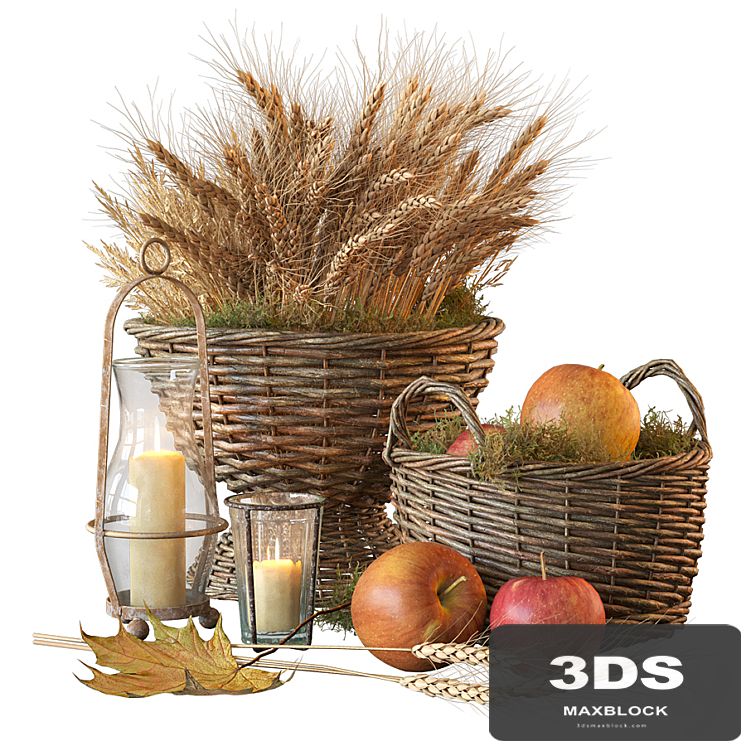 Decorative set with baskets 1