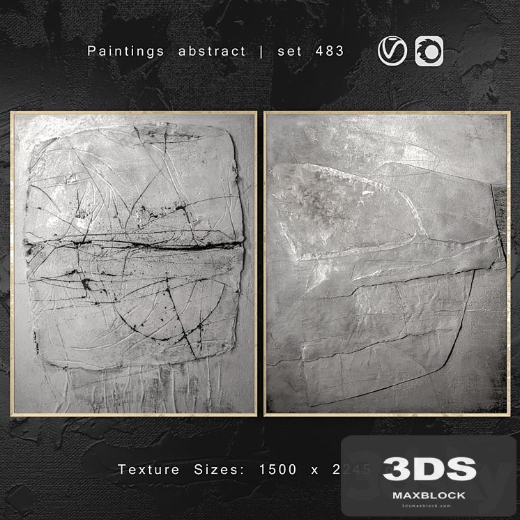 Paintings abstract | set 483
