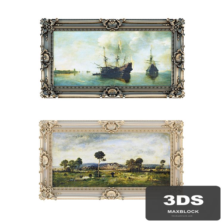 Classic baguette, a frame for framing paintings and mirrors