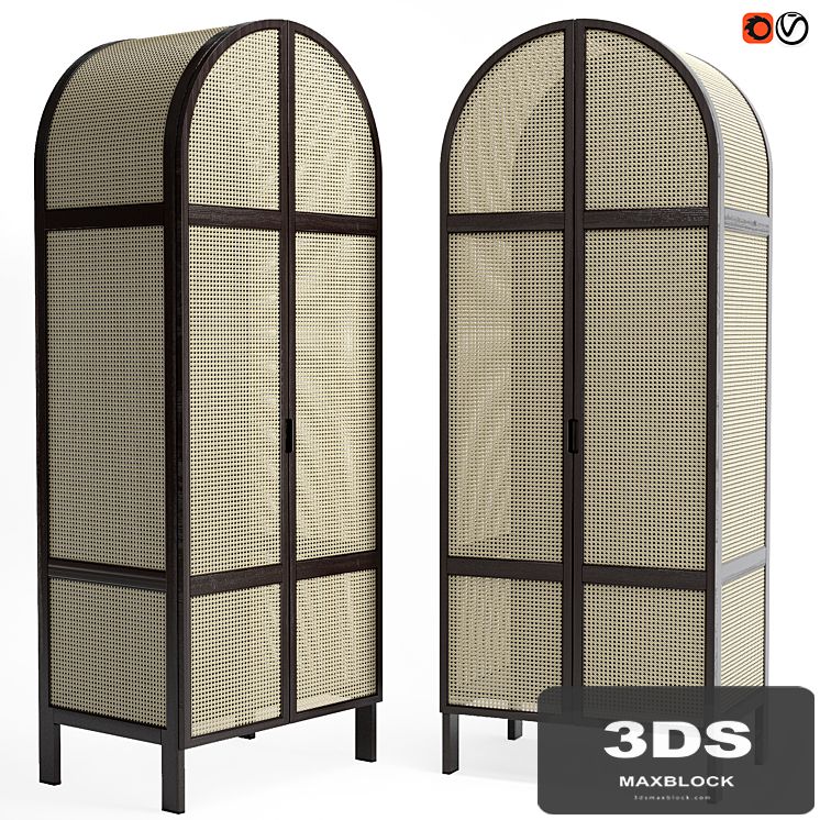 Rattan cabinet Cane
