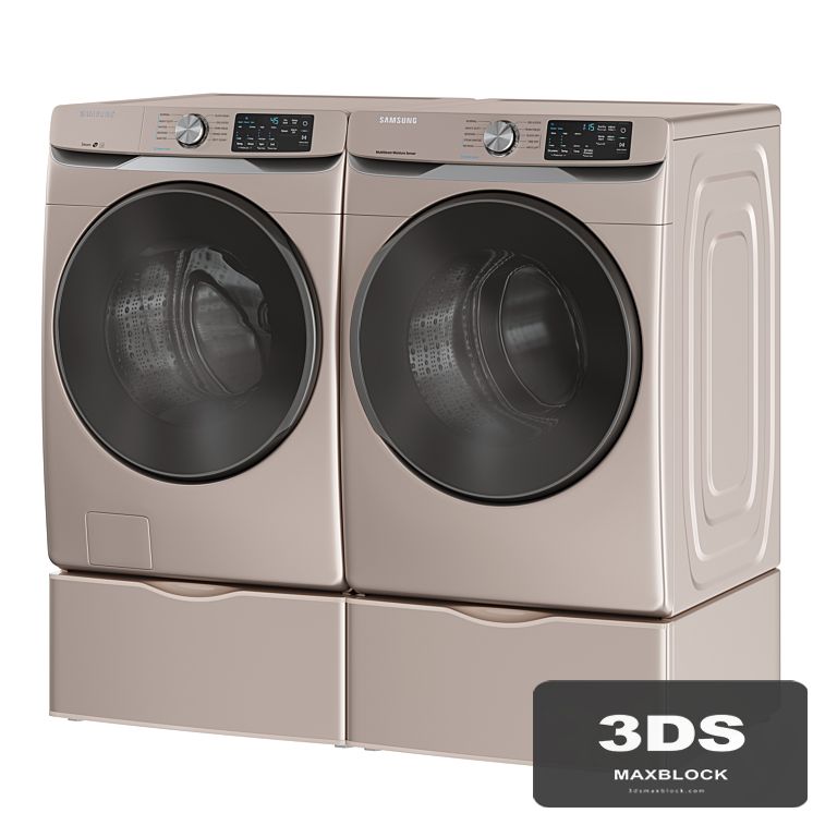 Samsung Washer Dryer WF45R6100AC Laundry Room