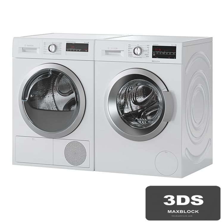 Bosch Washer Serie 6 Dryer Serie 4 Laundry Room