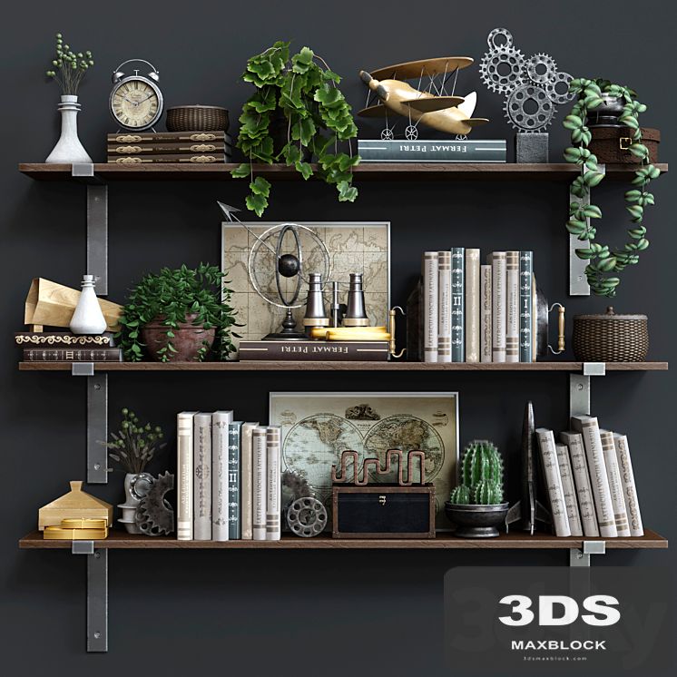 Shelf industrial plank RH