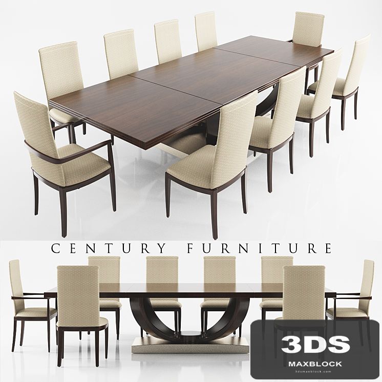 DINING TABLE 6 IN DARK WOOD