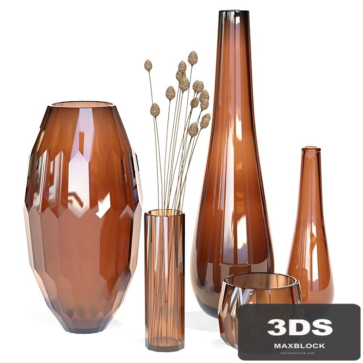 Klassik Studio Vases (Amber Set)
