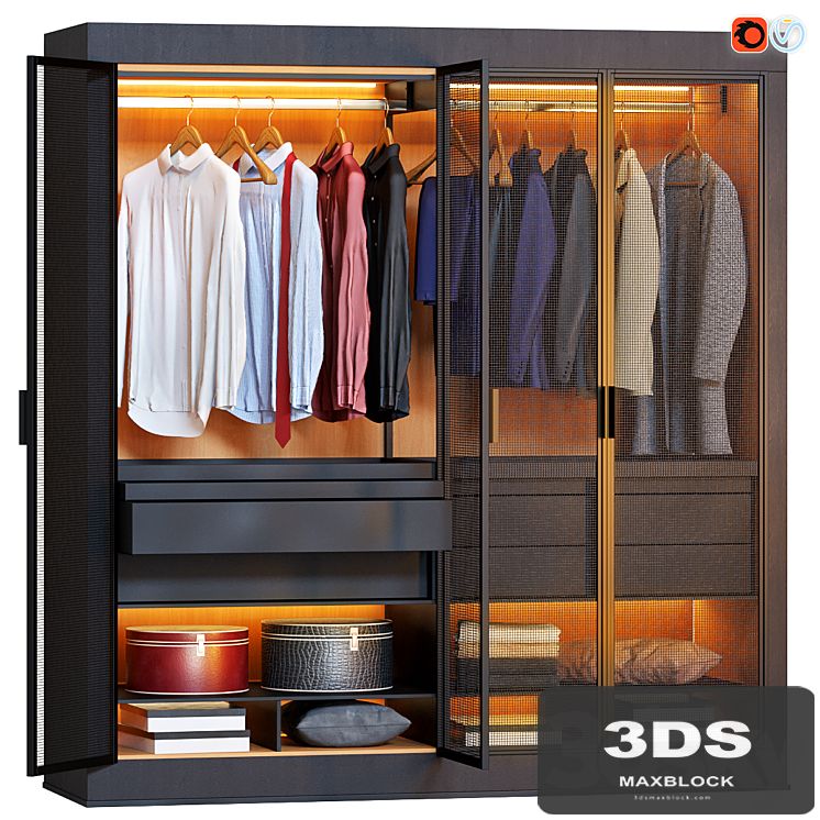 Wardrobe Eracle Dark