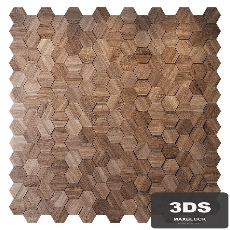 Hexagon wood panel