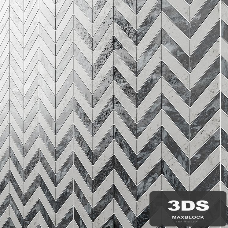 Talon Carrara & Bardiglio Marble Tile