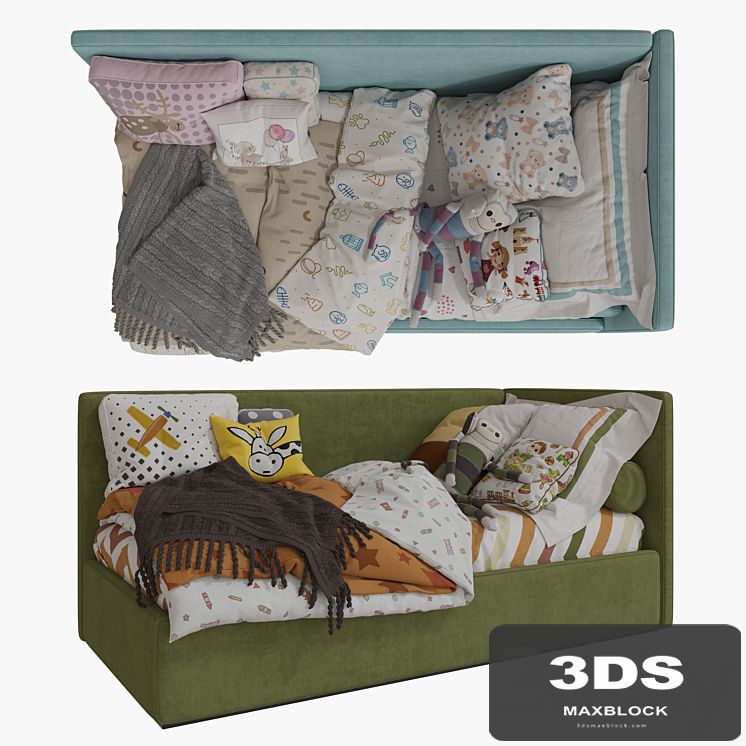 Single Beds 02 Girls and Boy