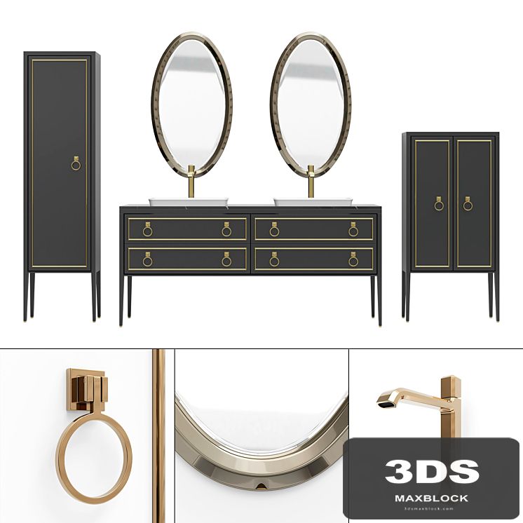 Furniture for a bathtub Elegance Napoleon 3 by Mia Italia