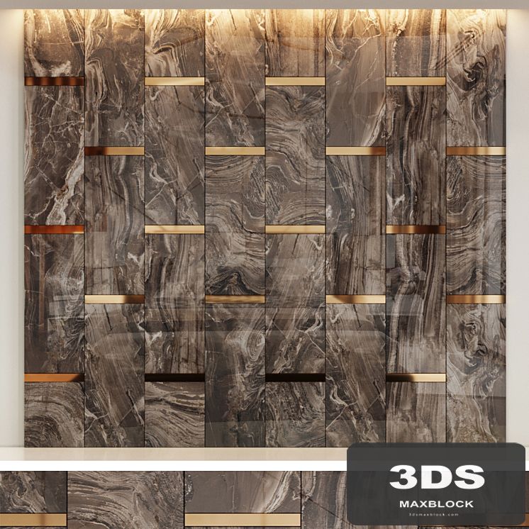 Decorative panel Rex Marble brown
