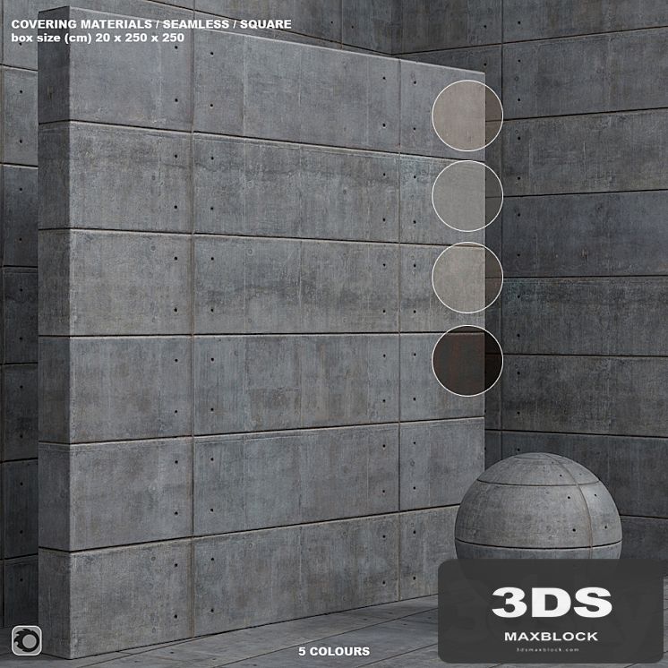 Material (seamless) - plaster, concrete, panel - set 135