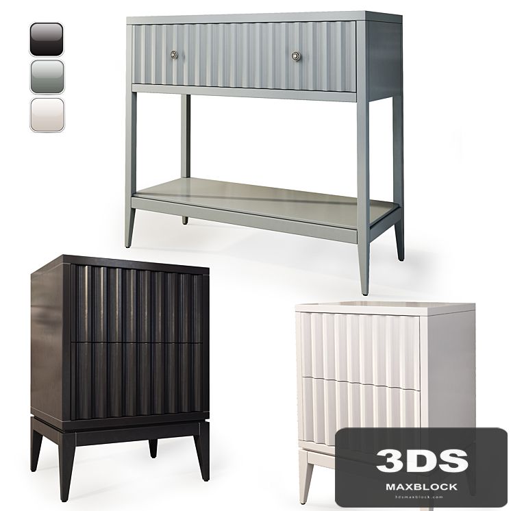 Dresser / console and bedside table Austin. Console, nightstand by Dantone Home