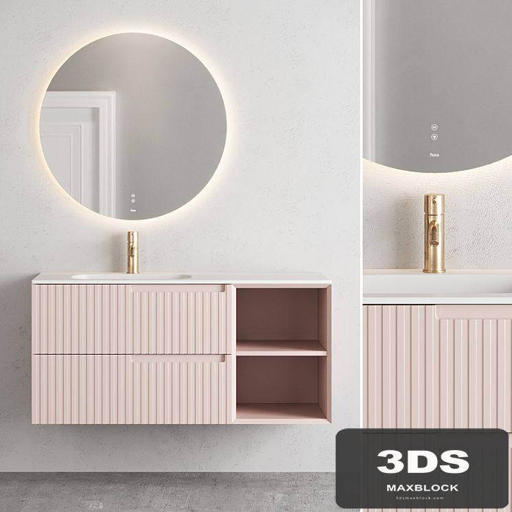 Fiora synergy vanity unit set 2