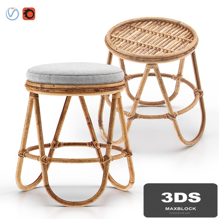 SKYE Rattan Stool