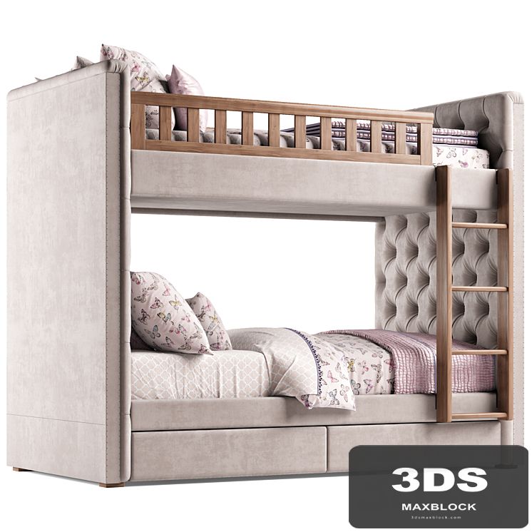 RH Chesterfield Bed