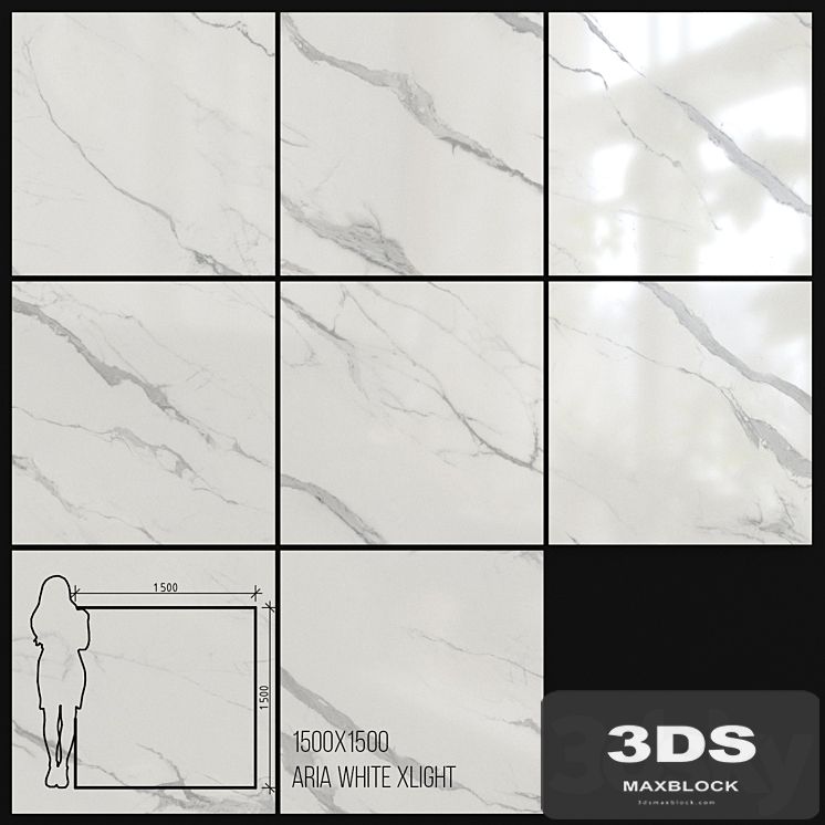 Ceramic Tile Urbatek Porcelanosa Xlight Aria White 1500x1500