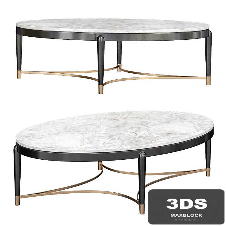 OSCAR MARBLE TOP COFFEE TABLE