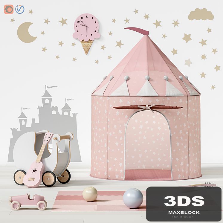 Toys and furniture set 69