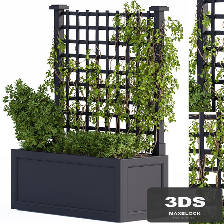 Outdoor Plant Box Black