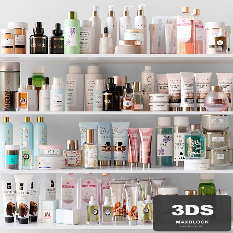 A set of luxury cosmetics for beauty salons. Make up